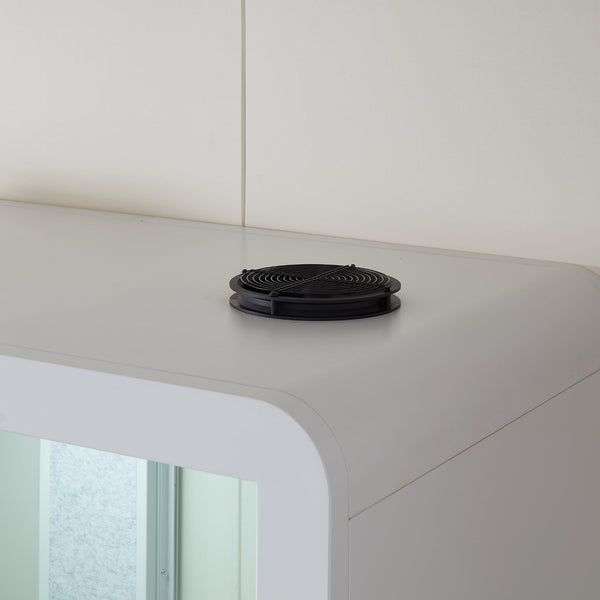 GEARONIC Mobile Office Pod Booth, Standard Sound Proof Office Pod for 2 People, Sound Pod Booth with Mobile Roller, LED Lighting System,Fans and AC USB Ports