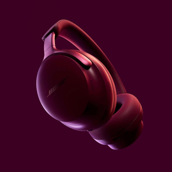 Bose QuietComfort Ultra Wireless Noise Cancelling Headphones with Spatial Audio, Over-The-Ear Headphones with Mic, Up to 24 Hours of Battery + Green Extreme 20W 2-Port Wall Charger (Deep Plum)