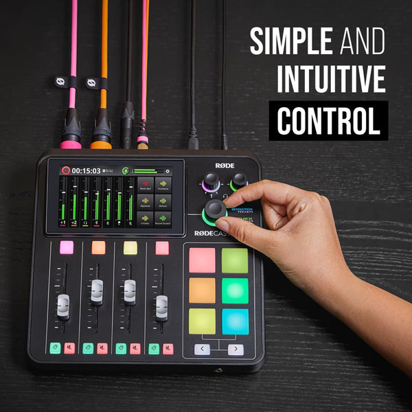 RØDE RØDECaster Duo All-in-One Production Solution for Podcasting, Streaming, Music Production and Content Creation