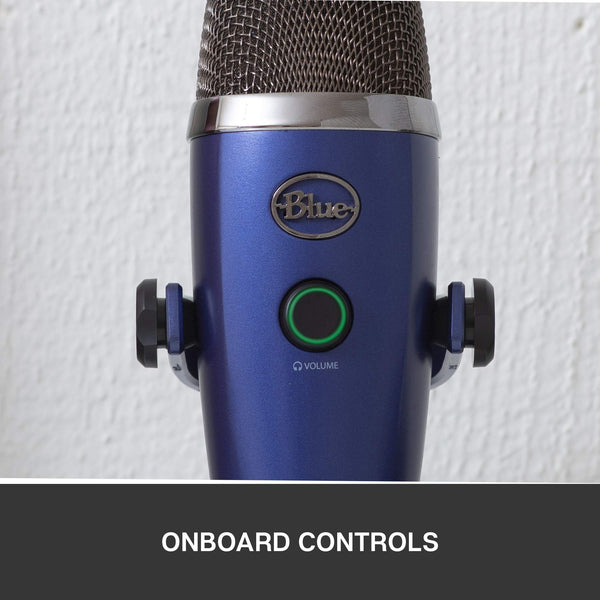 Logitech for Creators Blue Yeti Nano USB Microphone for Gaming, Streaming, Podcasting, Twitch, YouTube, Discord, Recording for PC and Mac, Plug & Play -Vivid Blue