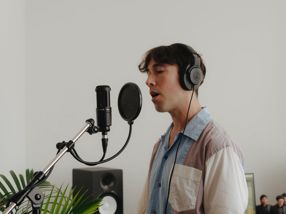 Audio-Technica AT2020 Cardioid Condenser Studio XLR Microphone, Ideal for Project/Home Studio Applications