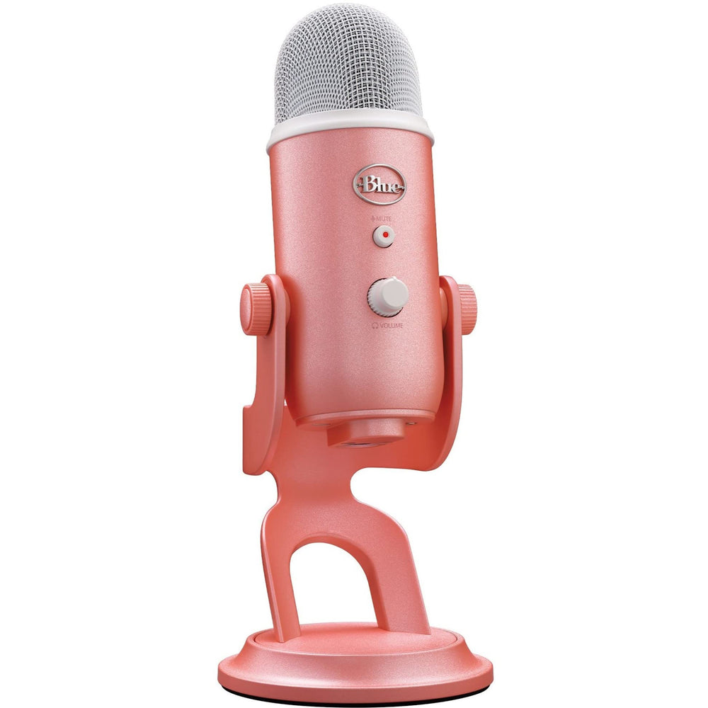 Logitech Creators Blue Yeti USB Microphone for Gaming, Streaming, Podcast, YouTube, Discord, PC, Studio Sound, Plug & Play-Dawn Pink