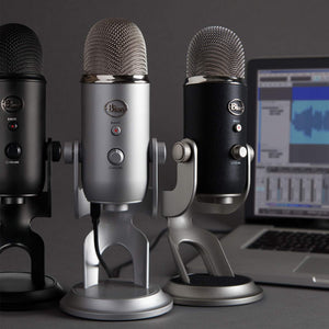 Logitech Creators Blue Yeti USB Microphone for Gaming, Streaming, Podcast, YouTube, Discord, PC, Studio Sound, Plug & Play-Whiteout