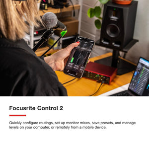 Focusrite Scarlett 18i16 4th Gen USB Audio Interface, for Songwriting, Music Production, Recording, and Podcasting — High-Fidelity, Studio Quality Recording, and All the Software You Need to Record