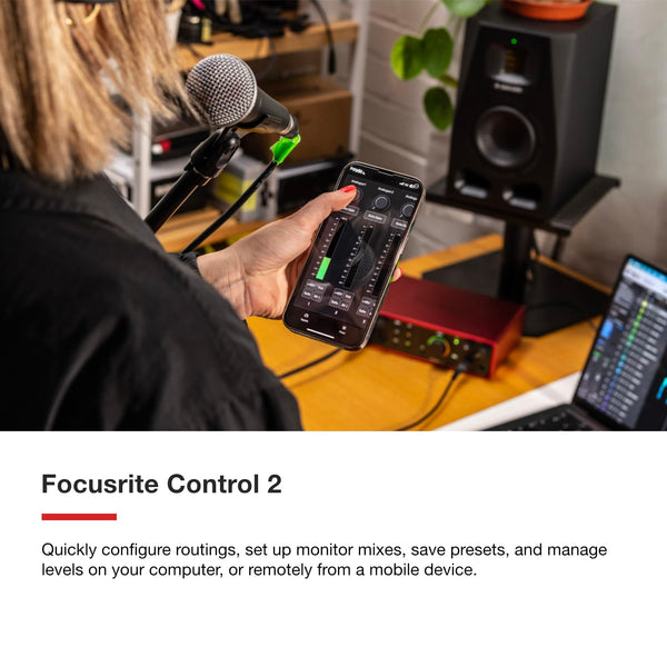 Focusrite Scarlett 18i16 4th Gen USB Audio Interface, for Songwriting, Music Production, Recording, and Podcasting — High-Fidelity, Studio Quality Recording, and All the Software You Need to Record