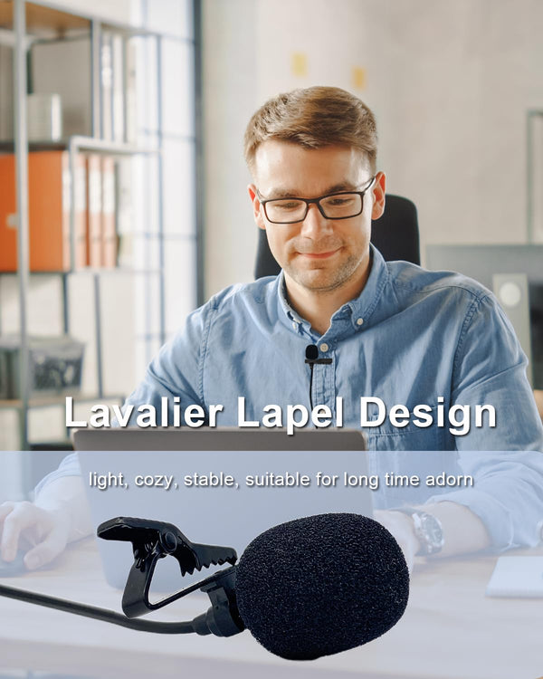 SPTSSWET Lavalier Microphone for Audio-Technica Wireless Bodypack Transmitter System Unidirectional Condenser Super Cardioid Mic with Hirose 4 Pin Plug