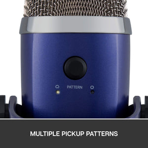 Logitech for Creators Blue Yeti Nano USB Microphone for Gaming, Streaming, Podcasting, Twitch, YouTube, Discord, Recording for PC and Mac, Plug & Play -Vivid Blue