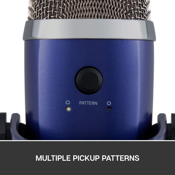 Logitech for Creators Blue Yeti Nano USB Microphone for Gaming, Streaming, Podcasting, Twitch, YouTube, Discord, Recording for PC and Mac, Plug & Play -Vivid Blue