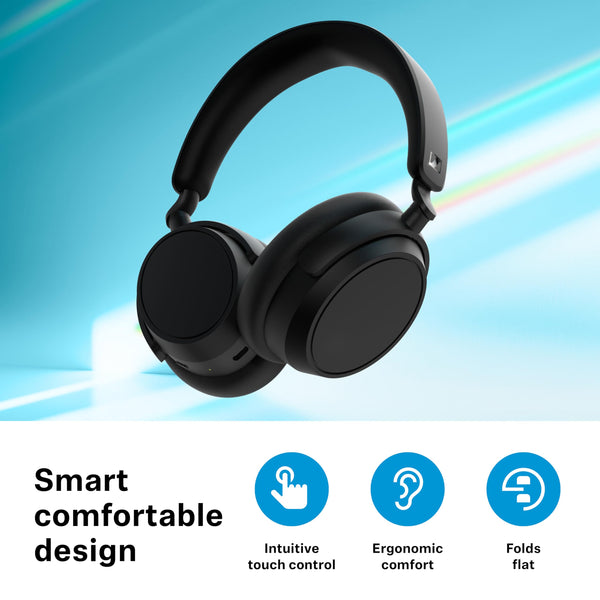 Sennheiser ACCENTUM Plus - Wireless Bluetooth Headphones, Quick-Charge Feature, 50-Hr Battery Playtime, Adaptive Hybrid ANC, White