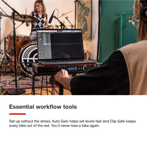 Focusrite Scarlett 18i20 4th Gen USB Audio Interface, for Multitrack Recording, Music Production and Podcasting — High-Fidelity, Studio Quality Recording, and All the Software You Need to Record
