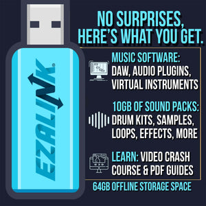 Music Software Bundle for Recording, Editing, Beat Making & Production - DAW, VST Audio Plugins, Sounds for Mac & Windows PC