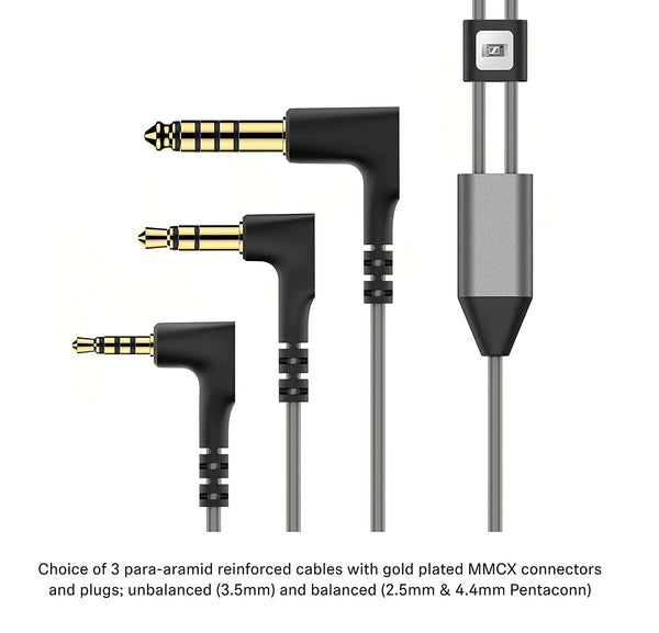 Sennheiser IE 900 Audiophile In-Ear Monitors - TrueResponse Transducers with X3R technology for Balanced Sound, Detachable Cable with Flexible Ear Hooks, Includes Balanced Cables, 2-Year Warranty