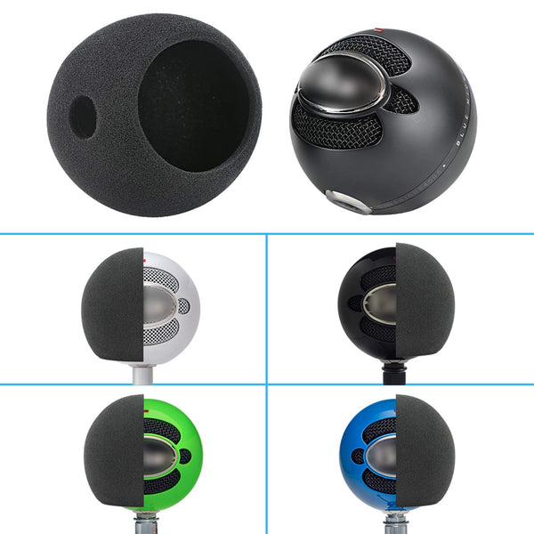 YOUSHARES Blue Snowball iCE Pop Filter - Customizing Microphone Windscreen Foam Cover for Improve Blue Snowball iCE Microphone Audio Quality