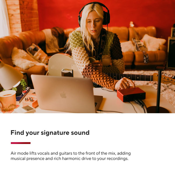 Focusrite Scarlett Solo 4th Gen USB Audio Interface, for the Guitarist, Vocalist, or Producer — High-Fidelity, Studio Quality Recording, and All the Software You Need to Record