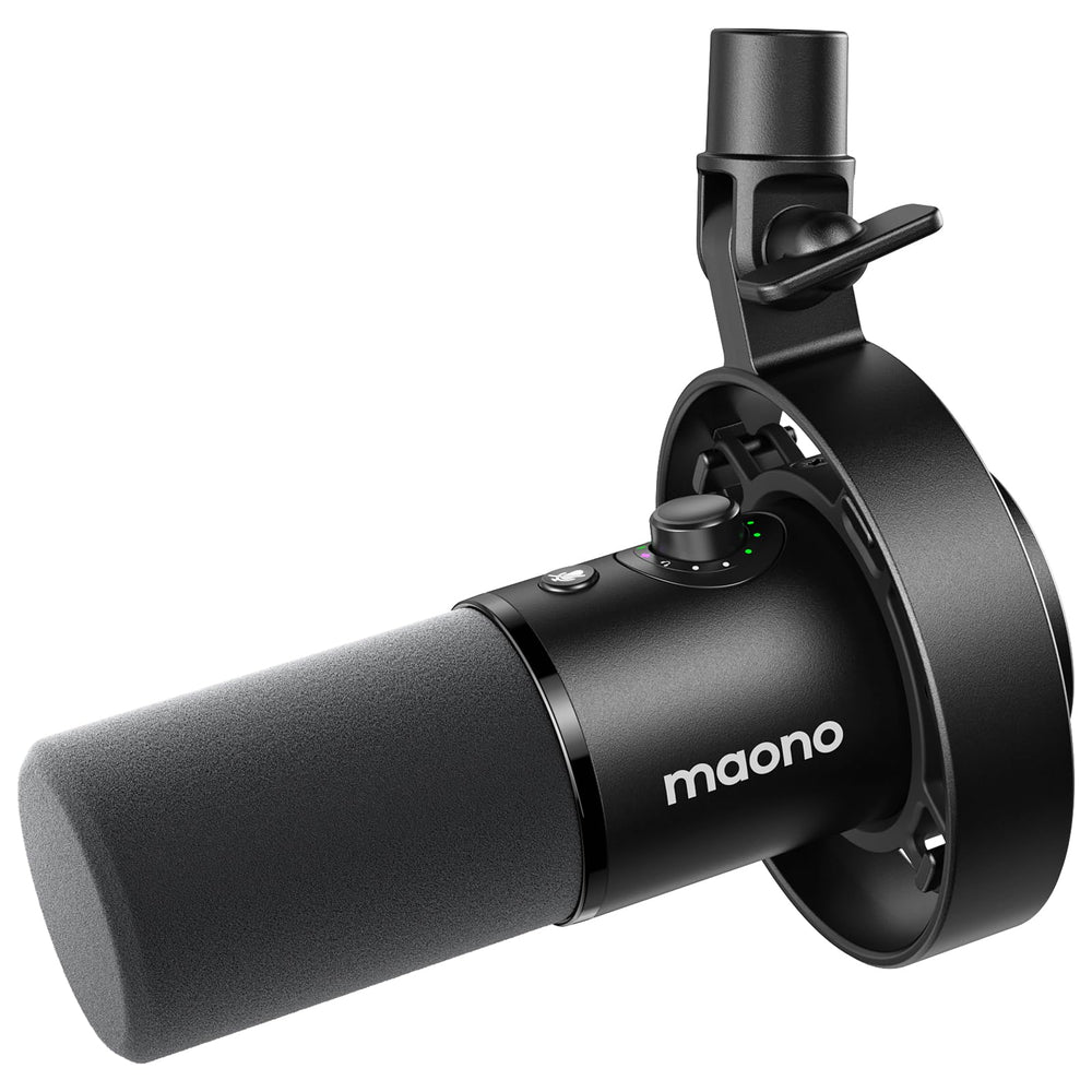 MAONO Dynamic Microphone-XLR USB Podcast Recording Mic: for Vocal Recording, Content Creation, Home Studio, Voiceover, with 192kHz/24bit, Noise Reduction, Mic Gain, Monitoring, Mute (PD300X)