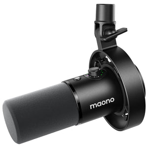 MAONO Dynamic Microphone-XLR USB Podcast Recording Mic: for Vocal Recording, Content Creation, Home Studio, Voiceover, with 192kHz/24bit, Noise Reduction, Mic Gain, Monitoring, Mute (PD300X)