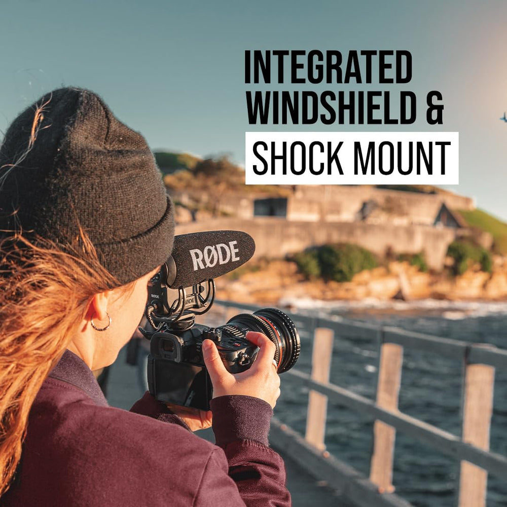 Rode VideoMic Pro+ Camera-Mount Shotgun Microphone,Black