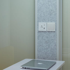 GEARONIC Mobile Office Pod Booth, Standard Sound Proof Office Pod for 2 People, Sound Pod Booth with Mobile Roller, LED Lighting System,Fans and AC USB Ports