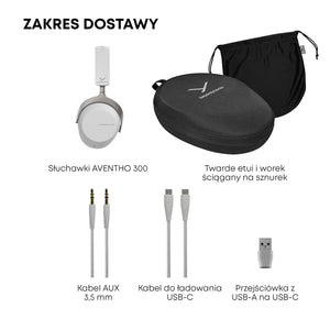 beyerdynamic AVENTHO 300 Wireless Over-Ear Headphones with ANC, Dolby Atmos and Head Tracking (Nordic Grey)