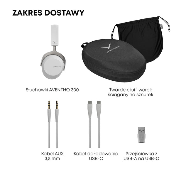 beyerdynamic AVENTHO 300 Wireless Over-Ear Headphones with ANC, Dolby Atmos and Head Tracking (Nordic Grey)