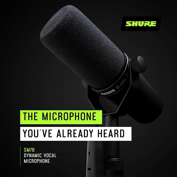 Shure SM7B + Shure MVX2U Bundle, Studio Vocal Recording Microphone with XLR to USB Connectivity