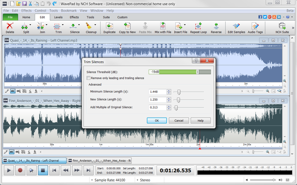 WavePad Free Audio Editor – Create Music and Sound Tracks with Audio Editing Tools and Effects [Download]