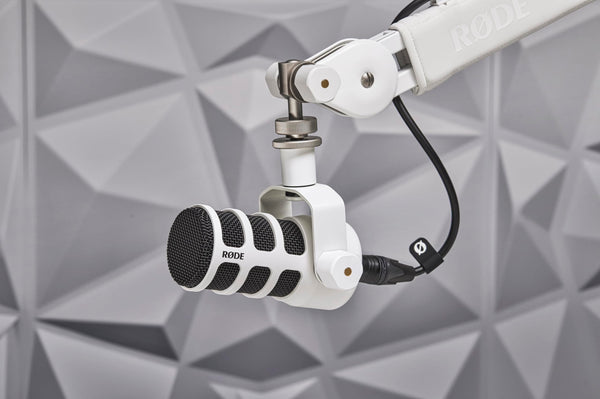 RØDE PodMic Cardioid Dynamic Broadcast Microphone - White