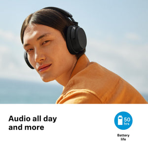 Sennheiser ACCENTUM Wireless Bluetooth Headphones - 50-Hour Battery Life, Audio, Hybrid Noise Cancelling (ANC), All-Day Comfort, Black