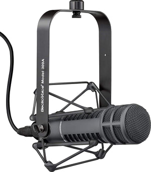 Electro-Voice RE20-BLACK Dynamic Broadcast Announcer Microphone, Black (RE20)