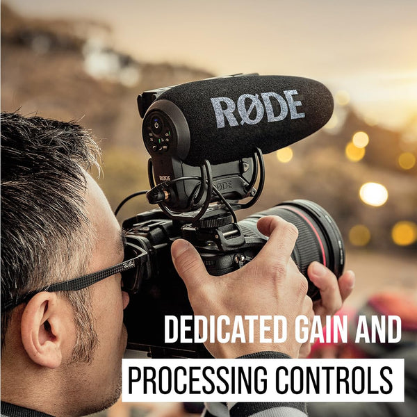Rode VideoMic Pro+ Camera-Mount Shotgun Microphone,Black