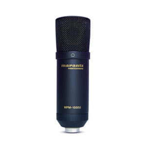 Marantz Professional MPM-1000U USB Condenser Microphone for Gaming, Streaming and Podcasting - Built-In Audio Interface, Desktop Stand, Plug-and-Play, Black