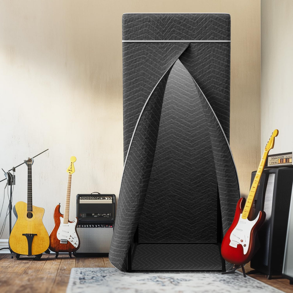 Portable Vocal Booth,Recording Booth Sound Booth for Recording Echo-Free Vocals Complete Home Recording Studio Foldable with Travel Bag for Podcasts & Music,Voiceovers