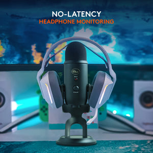 Logitech Creators Blue Yeti USB Microphone for Gaming, Streaming, Podcast, YouTube, Discord, PC, Studio Sound, Plug & Play-Blackout