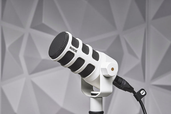 RØDE PodMic Cardioid Dynamic Broadcast Microphone - White