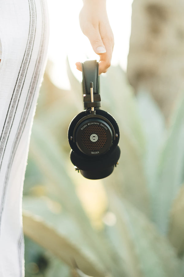 GRADO GW100x Wireless Open-Back Headphones – Bluetooth 5.2, 40-Hour Battery, 44mm Drivers – Audiophile Over-Ear Headphones with Mic – Lightweight, Retro Design – for Home, Studio & Travel