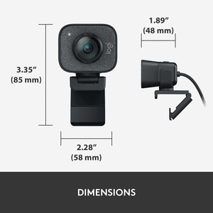 Logitech for Creators StreamCam Premium Webcam for Streaming and Content Creation, Full HD 1080p 60 fps, Glass Lens, Smart Auto-Focus, for PC/Mac – Graphite