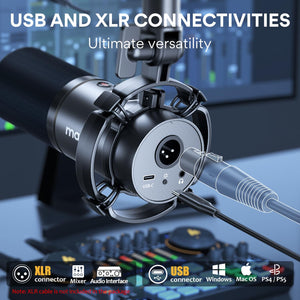 MAONO XLR/USB Dynamic Microphone and Gaming Mixer Kit, for Live Streaming, Podcasting, Content Create, Gaming