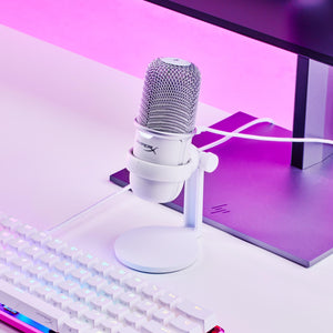 HyperX SoloCast – USB Condenser Gaming Microphone, for PC, PS5, PS4, and Mac, Tap-to-Mute Sensor, Cardioid Polar Pattern, Great for Streaming, Podcasts, Twitch, YouTube, Discord - White