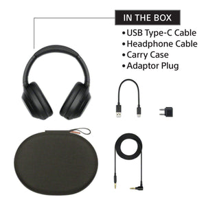 Sony WH-1000XM4 Wireless Premium Noise Canceling Overhead Headphones with Mic for Phone-Call and Alexa Voice Control, Silver WH1000XM4