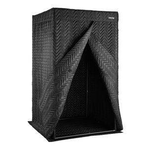 VEVOR Portable Vocal Booth, 6.56 ft Height, Pro-Grade Recording Studio with Travel Bag, Mobile Tablet Stand, Thickened Soundproofing, Sound Isolation Booth for Echo-Free Vocals, Podcasts, Voiceovers