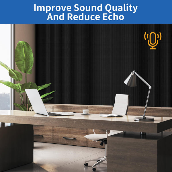 5 Pack Acoustic Panels,47.2x23.6x0.4 inch Acoustical Wall Panels,Large Soundproof Panels,Self-Adhesive Sound proof Panels for Walls,Acoustic Treatment for Recording Studio&Office,Camel