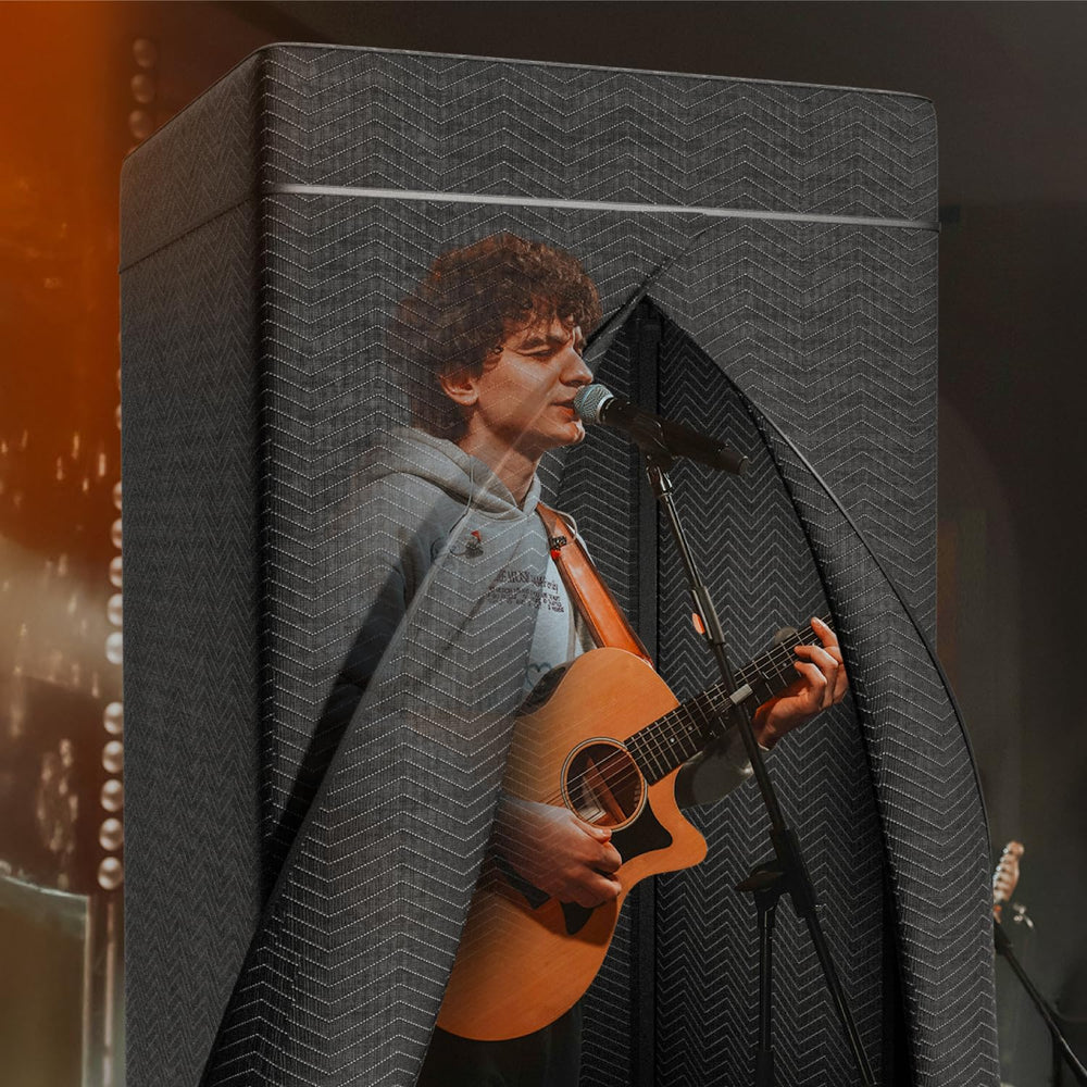 RDCMKL XL Portable Recording Booth, Complete Home Recording Studio Soundproof Vocal Booth, Foldable with Travel Bag for Echo-Free Studio-Quality Sound, Ideal for Voiceovers, Podcasts, and Music