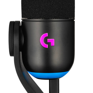 Logitech G Yeti GX RGB USB-C Gaming Microphone Bundle Including: Microphone Cleaner, Type C Cable, Fiber Cloth