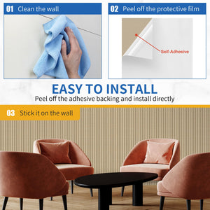 5 Pack Acoustic Panels,47.2x23.6x0.4 inch Acoustical Wall Panels,Large Soundproof Panels,Self-Adhesive Sound proof Panels for Walls,Acoustic Treatment for Recording Studio&Office,Camel