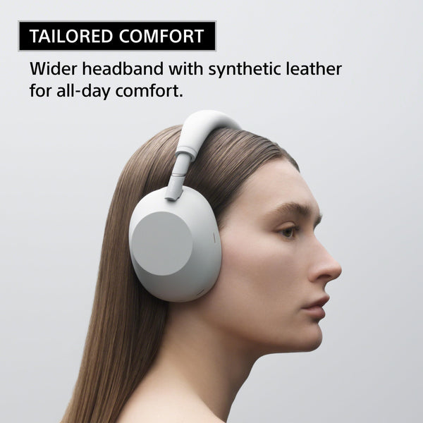 Sony WH-1000XM6 The Best Wireless Noise Canceling Headphones, HD NC Processor QN3, 12 Microphones, Adaptive NC Optimizer, Mastered by Engineers, Studio-Quality, 30-Hour Battery, Platinum Silver