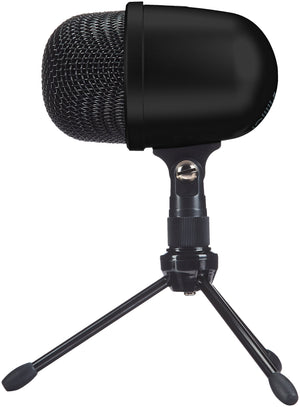 Amazon Basics Mini USB Condenser Microphone for Online Meeting, Gaming, Podcast - Black