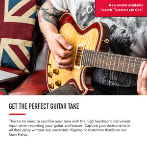 Focusrite Scarlett Solo 3rd Gen USB Audio Interface, for the Guitarist, Vocalist, Podcaster or Producer ? High-Fidelity, Studio Quality Recording, and All the Software You Need to Record