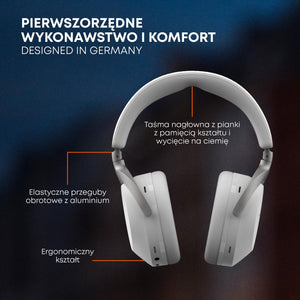 beyerdynamic AVENTHO 300 Wireless Over-Ear Headphones with ANC, Dolby Atmos and Head Tracking (Nordic Grey)