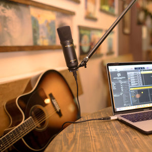 Marantz Professional MPM-1000U USB Condenser Microphone for Gaming, Streaming and Podcasting - Built-In Audio Interface, Desktop Stand, Plug-and-Play, Black