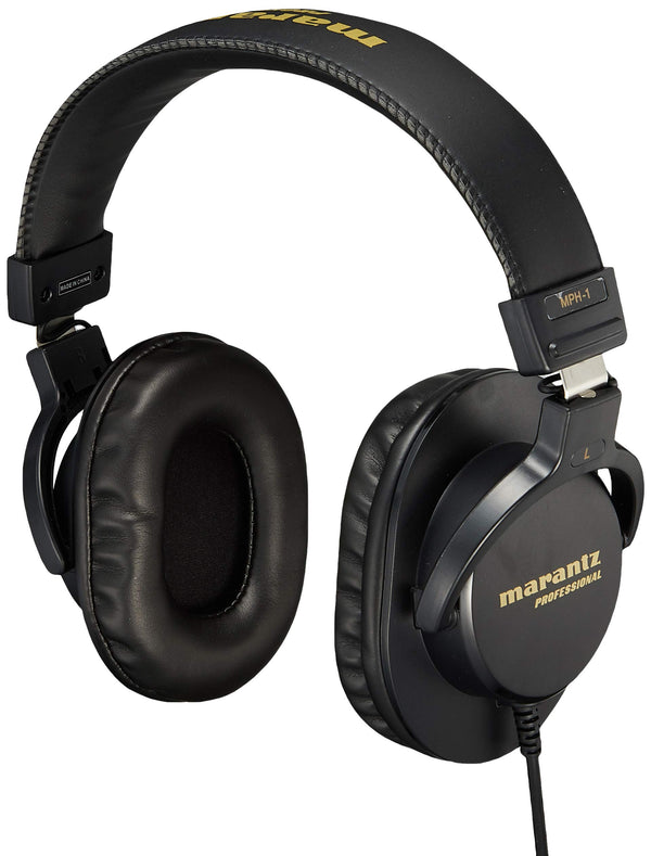 Marantz Pro Monitor Headphones, Enclosed Over-Ear Headphones, Wired 40mm Diameter Driver, Musical Instrument Playing, Distribution, DJ, Gaming, Telework, MPH-1